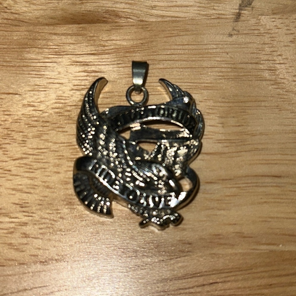 Stainless Steel‎ Live To Ride Ride To Live Pendant Motorcycle Harley Neck…